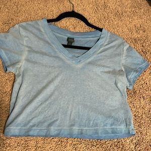 Washed out blue wild fable top